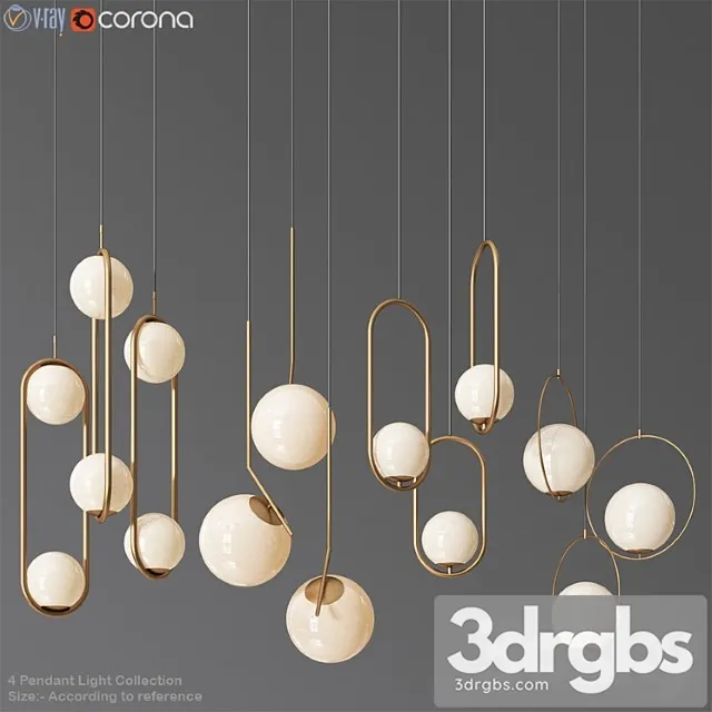 Ceiling Light Collection 3 4 Type 3dsmax Download