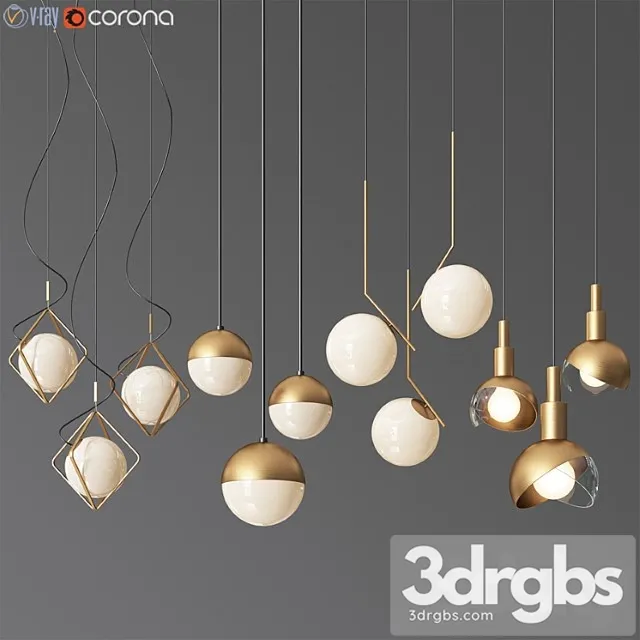 Ceiling Light Collection 5 4 Type 3dsmax Download