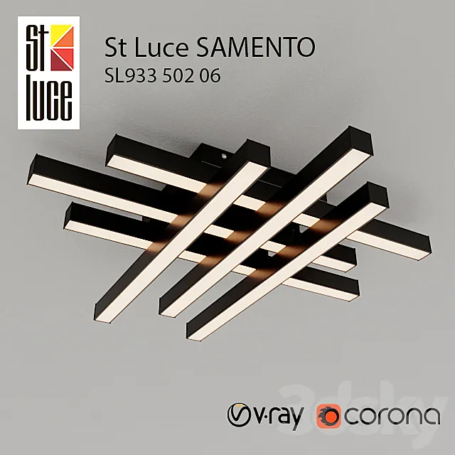 Ceiling lighting ST-Luce Samento SL933.502.06 3DSMax File