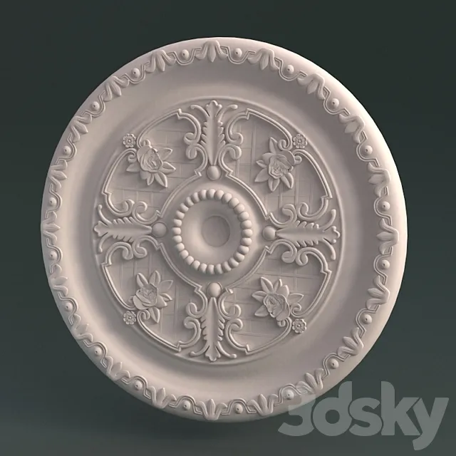 Ceiling rosette 3DS Max Model