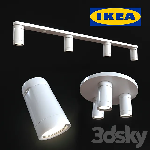 Ceiling spotter IKEA NIMONA 3DSMax File