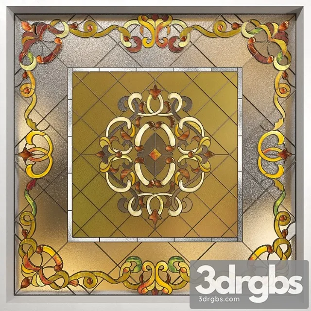 Ceiling stained glass 3dsmax Download