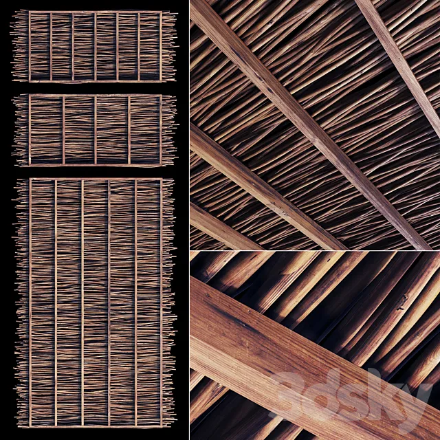 Ceiling thick branch crooked n1 3ds Max