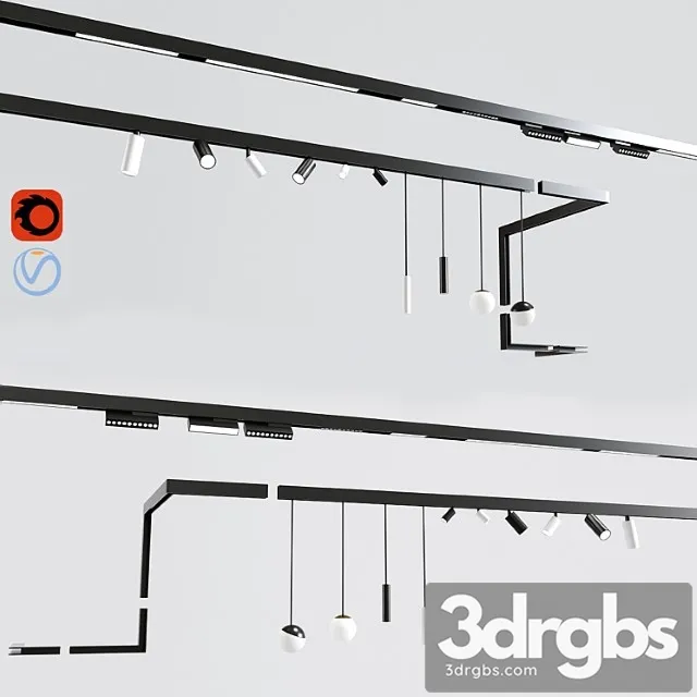 Ceiling track light project 3dsmax Download