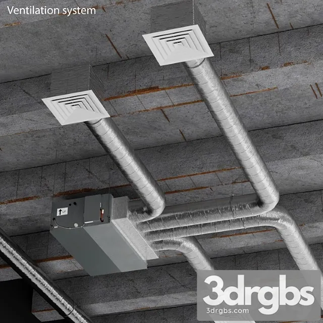 Ceiling ventilation system 3dsmax Download