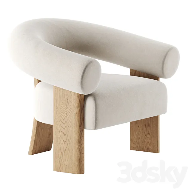 CELESTE ACCENT CHAIR by Lulu and Georgia 3DS Max Model