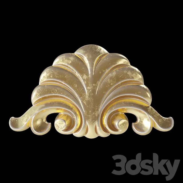 Central ornament GAUDIDECOR_AW6032 3DS Max Model