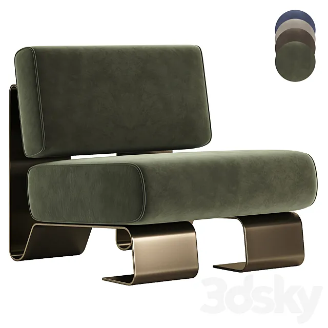 Century Rushmore Armchair 3ds Max