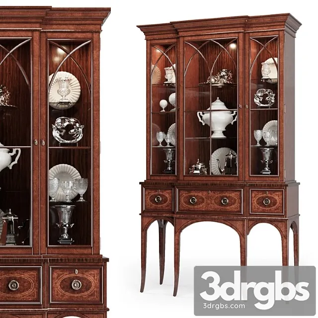 Century – wellington court breakfront display cabinet 30h-423 3dsmax Download