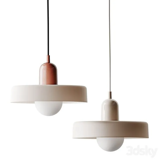 Ceramic Disc Orb Pendant By In Common With 3dsMax Model