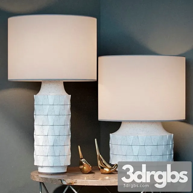 Ceramic Texture Table Lamp Tall 3dsmax Download