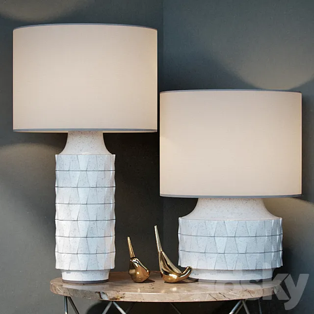 Ceramic Texture Table Lamp – Tall 3DSMax File