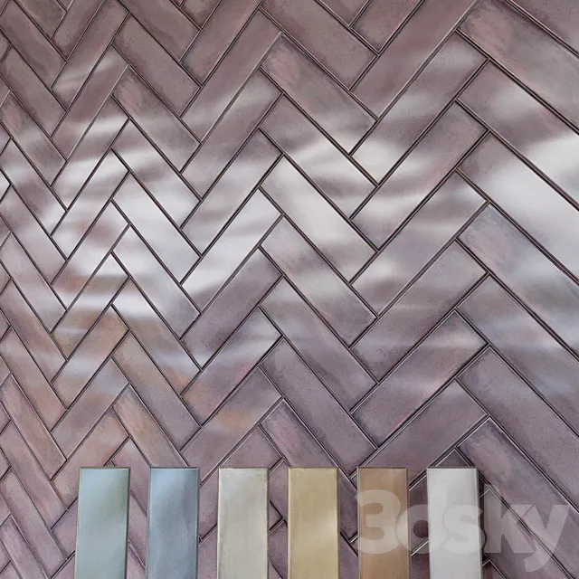 Ceramic tile of Kerama Marazzi Montparnasse 3ds Max
