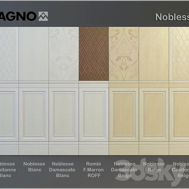 Ceramic tile Ragno Noblesse series 3DSMax File