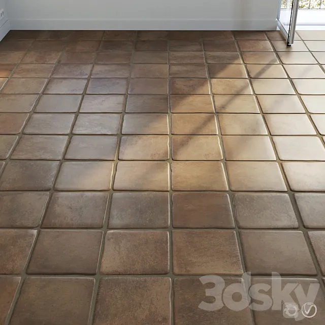 Ceramic tile set 02 – Terracotta 3DSMax File