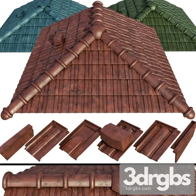 Ceramic Tiles and Roofing Elements 3dsmax Download