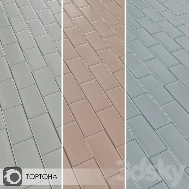 Ceramic Tiles Kerama Marazzi Tortona 74×15 3ds Max