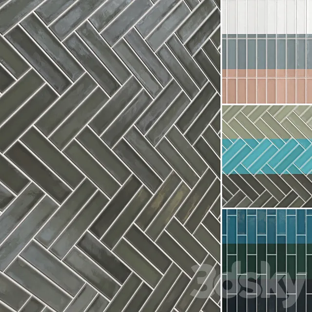 Ceramic Tiles Set 036 3ds Max