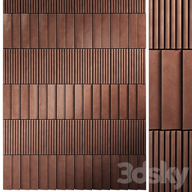 Ceramic Tiles Wall Panel 3dsMax Model