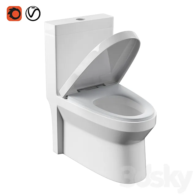 Ceramic Toilet 3dsMax Model