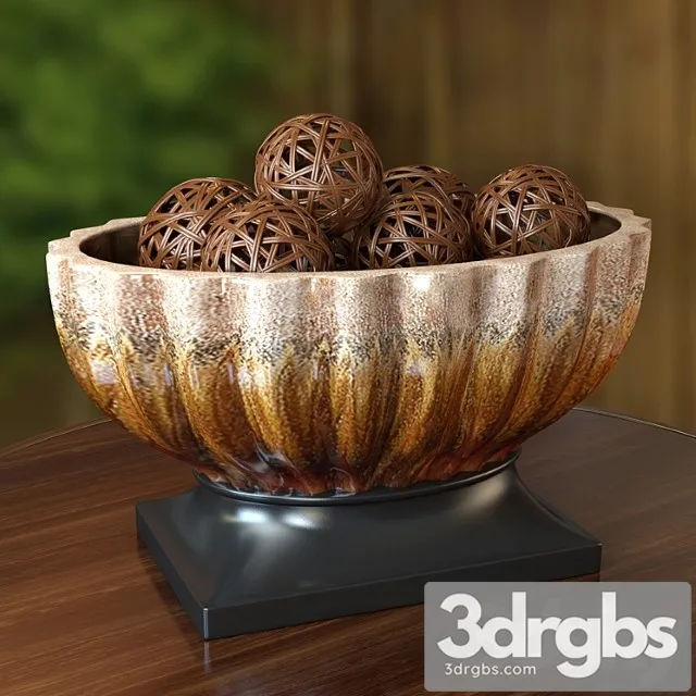 Ceramic Vase With Decorative Balls 3dsmax Download
