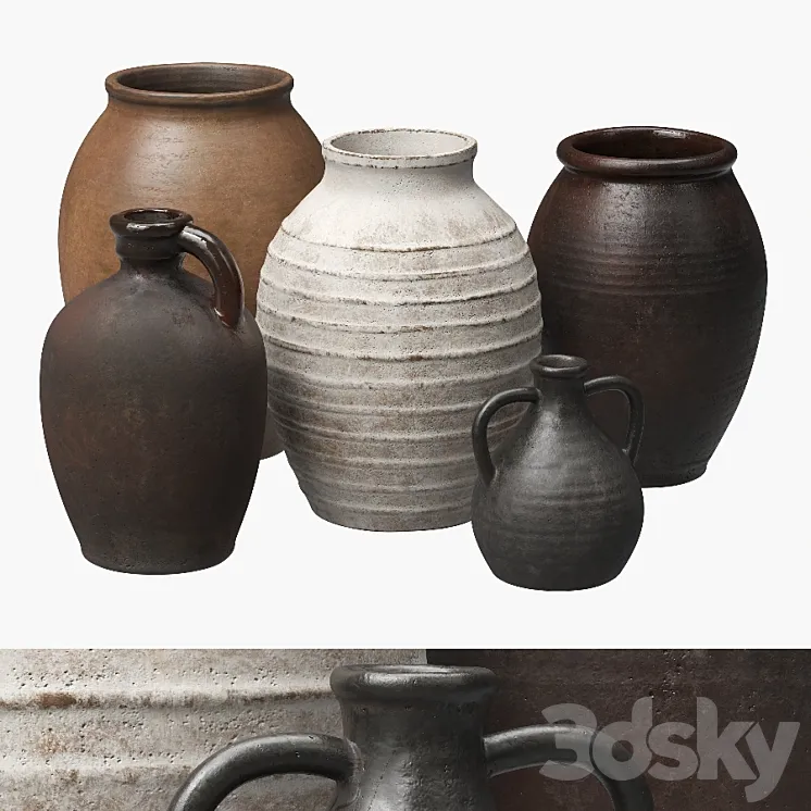 Ceramic vases 3DS Max