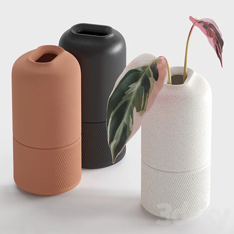 Ceramic Vases (Zenn Vases by Axioma) 3DS Max