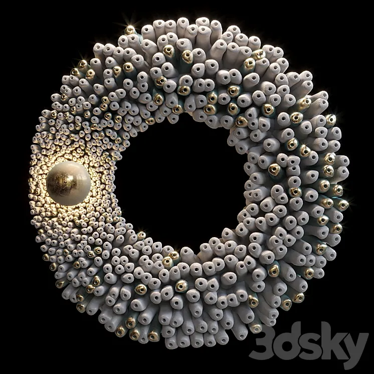 Ceramic Wall Sculpture Vargov Design – Reef 3DS Max