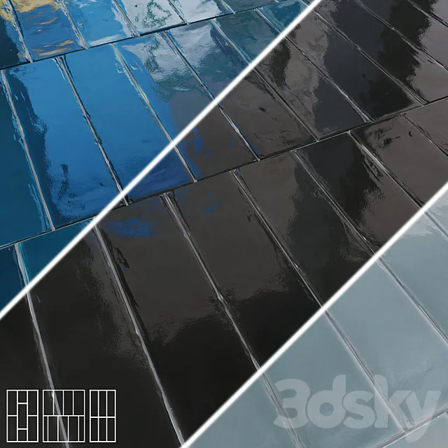 Ceramic wall tiles DNA ECLAT 3ds Max