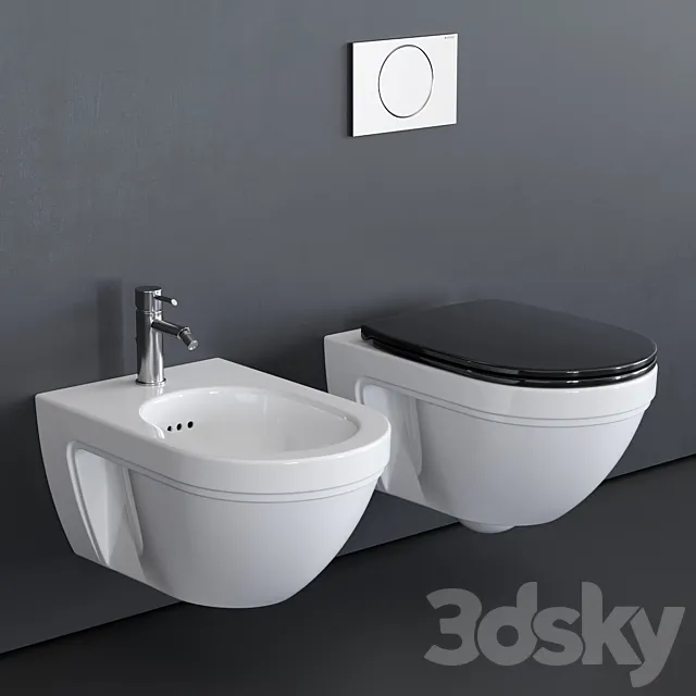 Ceramica Catalano Canova Royal Wall-Hang WC 3DS Max Model