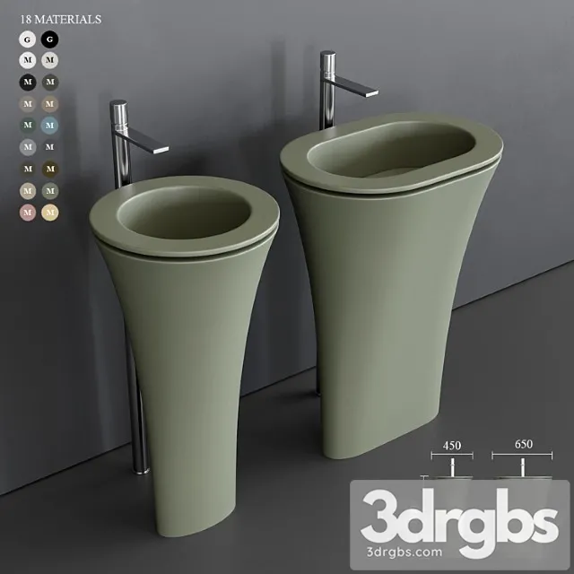 Ceramica Cielo Amedeo Freestanding Washbasin 3dsmax Download