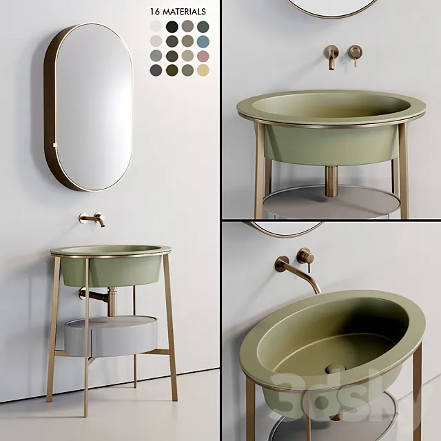 Ceramica Cielo Catino Ovale Washbasin 3ds Max