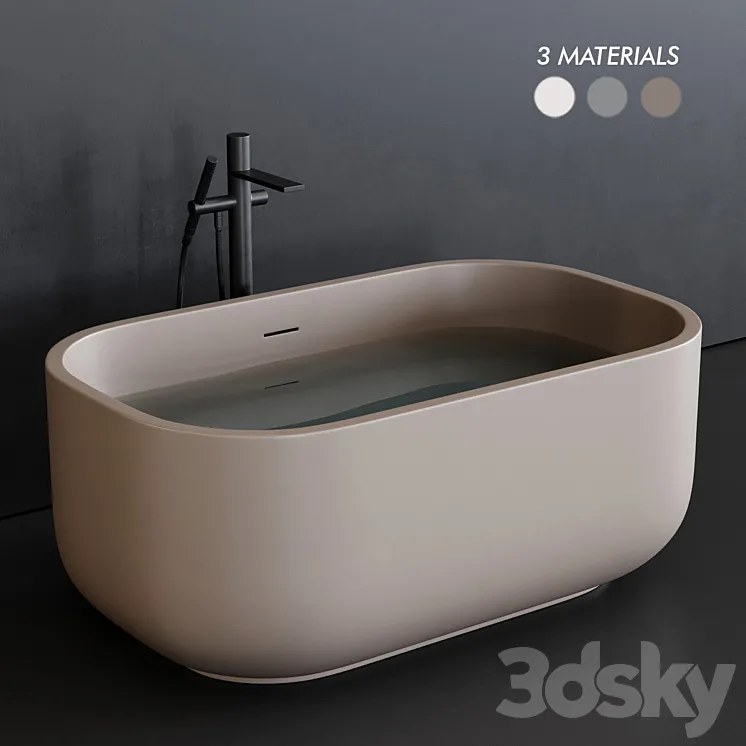 Ceramica Cielo Dafne art. Dabat bathtub 3DS Max