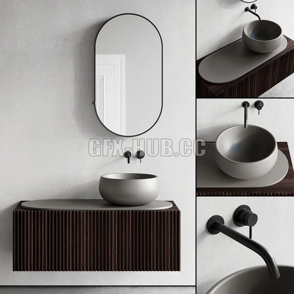 Ceramica Cielo Delfo Set 3 3dsMax Model