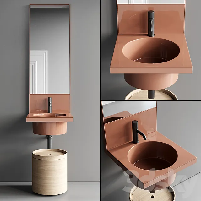 Ceramica Cielo Elle Vanity Unit Set 3 3ds Max