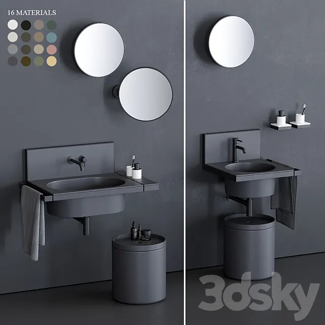 Ceramica Cielo Elle Washbasin 3DS Max Model