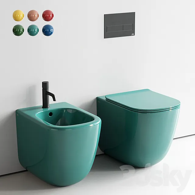 Ceramica Cielo Era WC Set 2 3ds Max