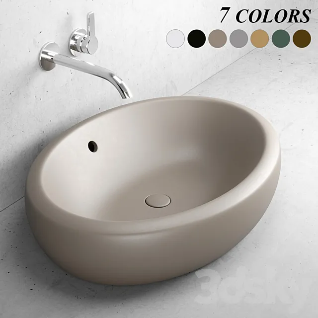 Ceramica Cielo Fluid washbasin 3DS Max Model