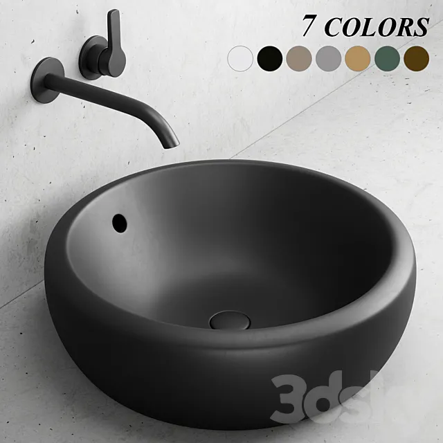 Ceramica Cielo Fluid washbasin 3DS Max Model