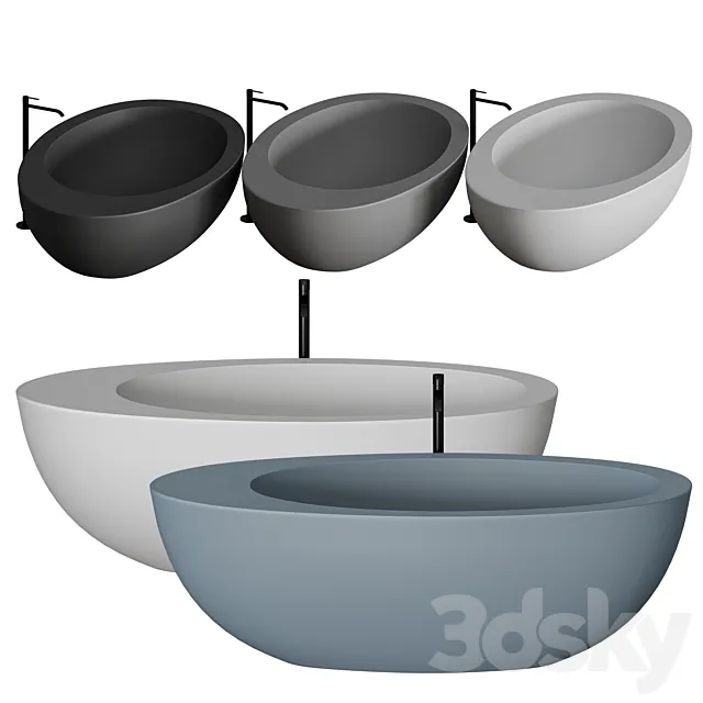 Ceramica Cielo Le Giare Bathtub 3ds Max