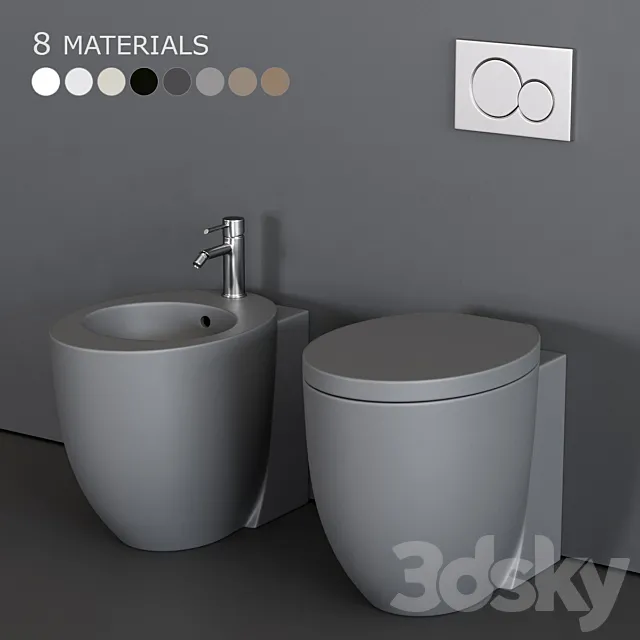 Ceramica Cielo Le Giare WC 3DS Max Model