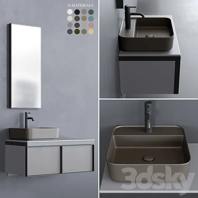 Ceramica Cielo Multiplo set 6 3ds Max