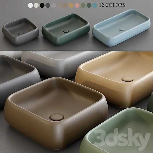 Ceramica Cielo Shui Wash Basin 3ds Max