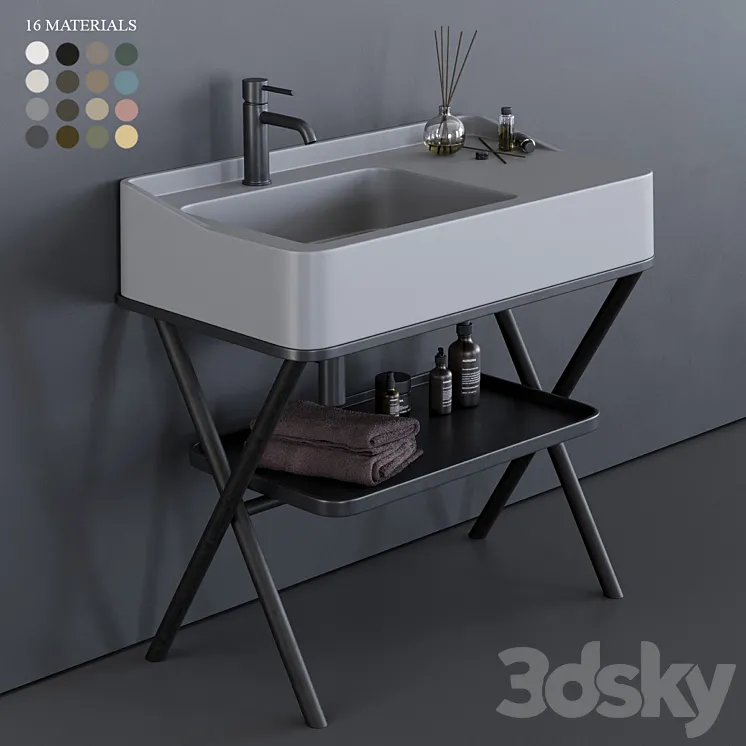 Ceramica Cielo Siwa Washbasin 3DS Max