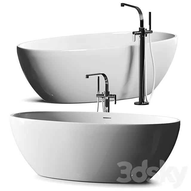 Ceramica Flaminia App Bathtub 3dsMax Model