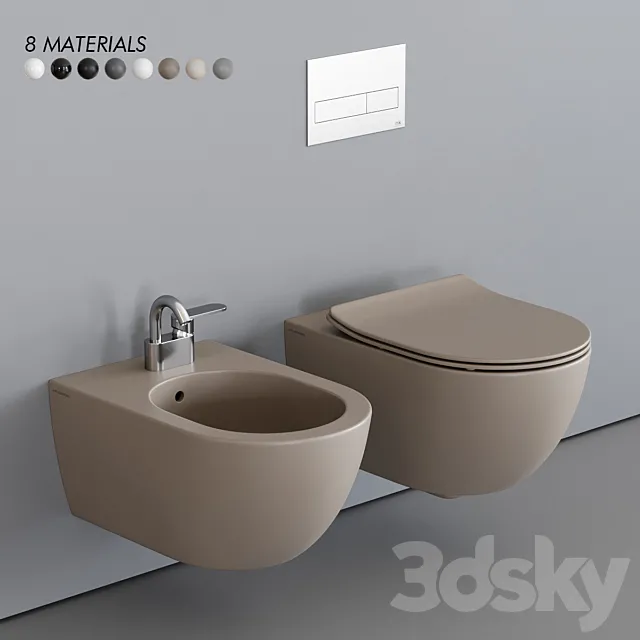 Ceramica Flaminia App Wall-Hung WC 3ds Max