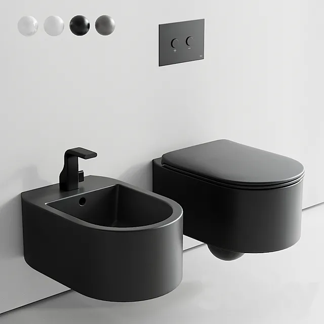 Ceramica Flaminia Astra Wall-Hung WC 3ds Max