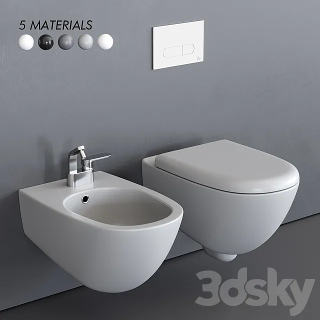 Ceramica Flaminia Spin Wall-Hung WC 3DS Max Model