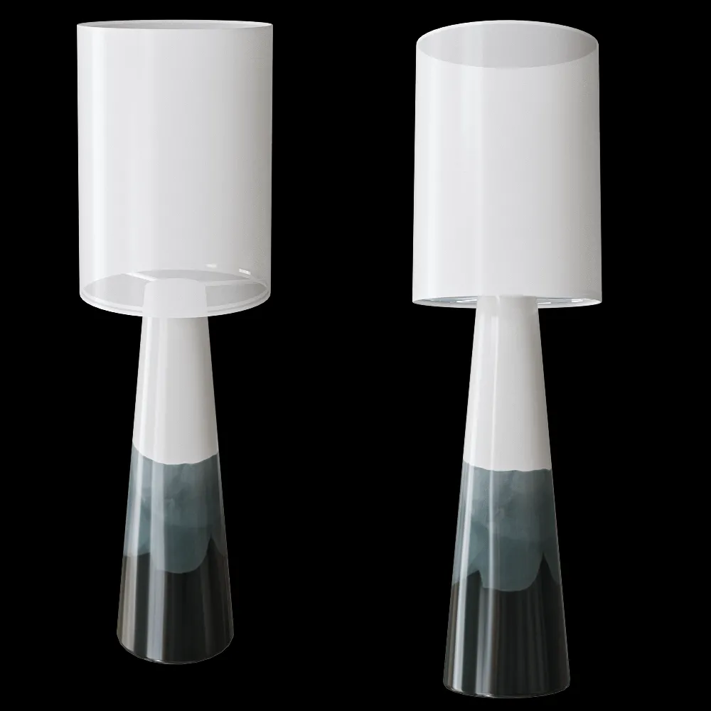 Ceramum – Floor lamp “Edelweiss” black and white 3ds Max