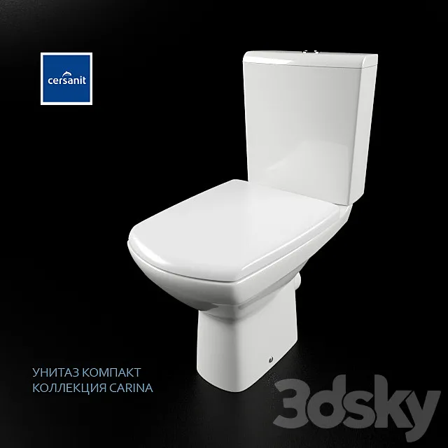 cersanit toilet bowl COMPACT CARINA 3DSMax File